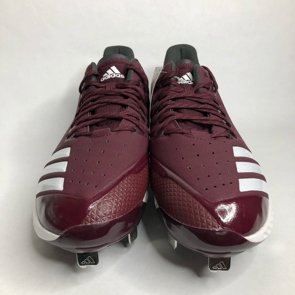 maroon adidas baseball cleats